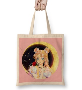Sailor Moon Light Fanart 01 Bez Çanta Uzun Saplı