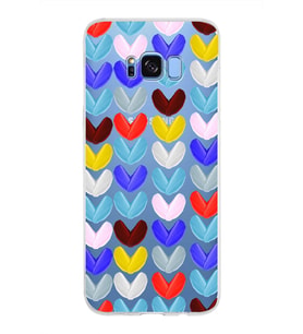 PrintiFy Samsung Galaxy S8 Plus ile Uyumlu 1mm Slim Fit Water Color 1 Baskılı Şeffaf  Kılıf