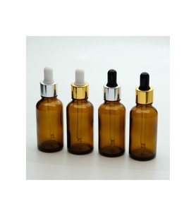 DAMLALIKLI 30 ML 5 ADET AMBER ŞİŞE (Şeffaf)