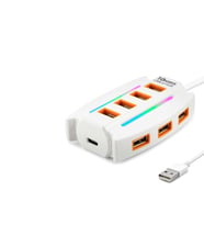 Usb Rgb Hub 10 Port 480 Mbps 1.2 M Beyaz HDX7037