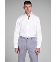 Jack & Jones Erkek Rahat Kesim Gömlek - 12145256 (Beyaz)