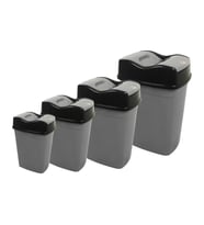 Sağlam Plastik 4'lü Girdap Çöp Kovası Set  (10-15-25-60 Lt)(2-3-4-5 Nolu)