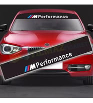Bmw M Power Performance Ön Arka Cam Güneşlik Oto Sticker 1 Adet 130 x 20 Cm