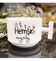 Hemşir Temalı T Kulp Nescafe Fincanı