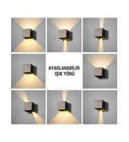 LED APLIK, DUVAR MONTAJ ARMATÜR KDA715 3W Venüs LED Aplık (2 Lı USB Lı) Günısıgı