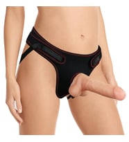 LilituShop 20 cm Belden Bağlamalı İçi Dolu Strapon Dildo