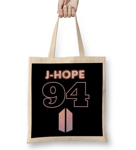 Bts Jhope 94 Logo Bez Çanta Uzun Saplı