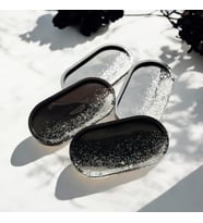Epoksi Reçine Sunumluk - Siyah - 4'lü set - Ebatları: 17,5 x 9,5 (Çok Renkli)