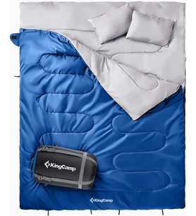 Kingcamp Oxygen 250-D Çift Kişilik Yastıklı Uyku Tulumu Blue