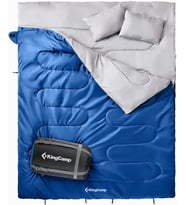 Kingcamp Oxygen 250-D Çift Kişilik Yastıklı Uyku Tulumu Blue