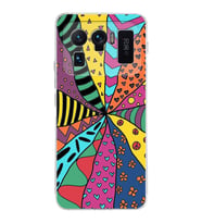 PrintiFy Xiaomi Mi 11 Ultra ile Uyumlu Retro Color 4  Kamera Korumalı Şeffaf  Kılıf