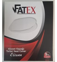 FATEX ELİZAN ( AKDENİZ ) ( 36,5 x 43,5 cm ) NORMAL KAPANAN PLASTİK KLOZET KAPAĞI