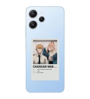 Xiaomi Redmi 12 Uyumlu Uyumlu Chainsaw Man Anime Tasarımlı Şeffaf Telefon Kılıfı