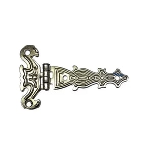 Dekoratif, Sac Tek Kuyruklu Menteşe - 40x68 Mm, Küçük, Nikel, 100 Adet