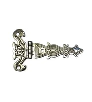 Dekoratif, Sac Tek Kuyruklu Menteşe - 40x68 Mm, Küçük, Nikel, 100 Adet