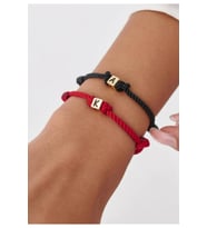 Küp Harf Bilekliği Seç 925 Ayar (Gold)