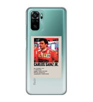 Redmi Note 10/Note 10S Uyumlu Carlos Sainz Desenli Şeffaf Telefon Kılıfı