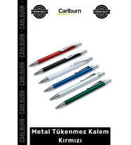 Özel Üretim Lüks Kurumsal Hediye Baskılı Şık Dayanıklı Ergonomik Metal Tükenmez Kalem Kırmızı