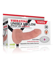 Titreşimli İçi Boş Belden Bağlamalı Penis - Vibrating Unisex Hollow Strap On
