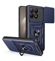 Xiaomi 15T Uyumlu Kılıf Magnetik Standlı Kamera Korumalı Zore Sürgülü Vega Kapak