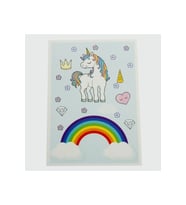 3'lü Unicorn Bileklik Kartı (Mavi)