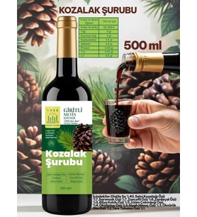 Kozak Bergama Vakfı Kozalak Şurubu 500 ml Giritli Metin Efendi