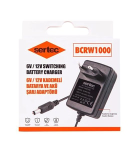 Sertec Bcrw1000 6v/12v 1a Kademeli Batarya Ve Akü Şarj Adaptörü