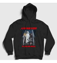 Presmono Unisex Siyah Alice In Hell Annihilator Kapüşonlu Sweatshirt 462957tt