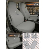 Peugeot (Eski) Logolu Oto Koltuk Kılıfı Ön Arka Set – Penye Universal Koltuk Koruyucu Servis Kılıfı