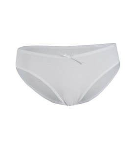 12 Adet Yıldız Bayan Likralı Kaşkorse Bikini Külot Beyaz 3550