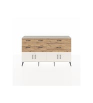 Arges Konsol Tek Raflı 6 Çekmeceli 4 Kapaklı 176x30x99 Aytaşı-Aytaşı/Çam