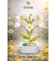 Mikro Blok Orkide Çiçek Lego - Lego Setleri Mini Lego - Çiçek Lego - Blossom Çiçek Lego