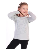 Toontoy Kız Çocuk 4lü Ayıcık Baskılı Tişört (Yeşil)