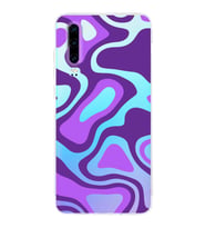 PrintiFy Huawei P30 Uyumlu Kamera Korumalı Renkli Desen Tasarımlı Şeffaf Silikon Kılıf