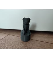 Sevimli Pug Köpek Kapı Stoperi Siyah