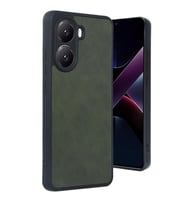 Xiaomi Poco X7 Pro Kılıf Aras Deri Kapak - Koyu Yeşil