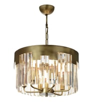 AVONNI AV-65225-E40 Eskitme Kaplama Klasik Avize E14 Metal Kristal 40cm