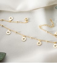 925 Ayar Gümüş Gold Figürlü Halhal