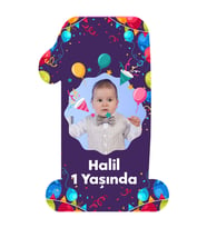 1 Yaşında 6X9 Ahşap Magnet