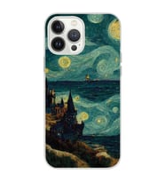Iphone 12 PRO Uyumlu Van Gogh Tasarımlı Şeffaf Telefon Kılıfı