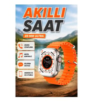 49 mm Ultra Akıllı Saat – Çift Kordonlu, Bluetooth Bağlantılı ve Arama Cevaplama Özellikli