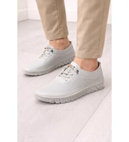 Trendyshose 501 Rahat Taban Anatomic Kadın Yazlık Günlük Ayakkabı (Krem)