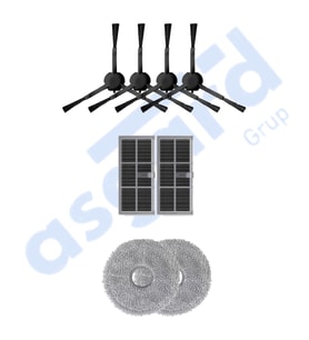 DREAME X30PRO-L10S PRO ULTRA-X30 ULTRA UYUMLU 4 Yan Fırça 2 Filtre 2 Mop