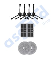 DREAME X30PRO-L10S PRO ULTRA-X30 ULTRA UYUMLU 4 Yan Fırça 2 Filtre 2 Mop