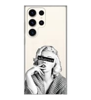 Samsung Galaxy S24 ULTRA Uyumlu Marilyn Monroe Desenli Şeffaf Telefon Kılıfı