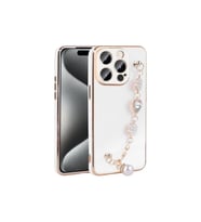 Apple iPhone 15 Pro Uyumlu Kılıf El Tutamaçlı Kamera Korumalı Zore Taka Silikon Kapak (Beyaz)