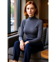 Kadın Fitted Balıkçı Yaka Uzun Kollu Basic Siluet Esnek Örme Bluz Cool & Comfort Tarzıyla Günlük