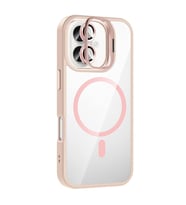 Joko Apple İphone 16 Remim Lensli Magsafe Standlı Kapak - Pembe