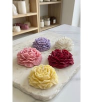 Mumelia Candles Şakayık Figürlü - Doğal Soya Hediyelik Mum - 15 Adet