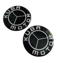 Kuba Logo Damla Etiket 5X5CM 2Li Siyah